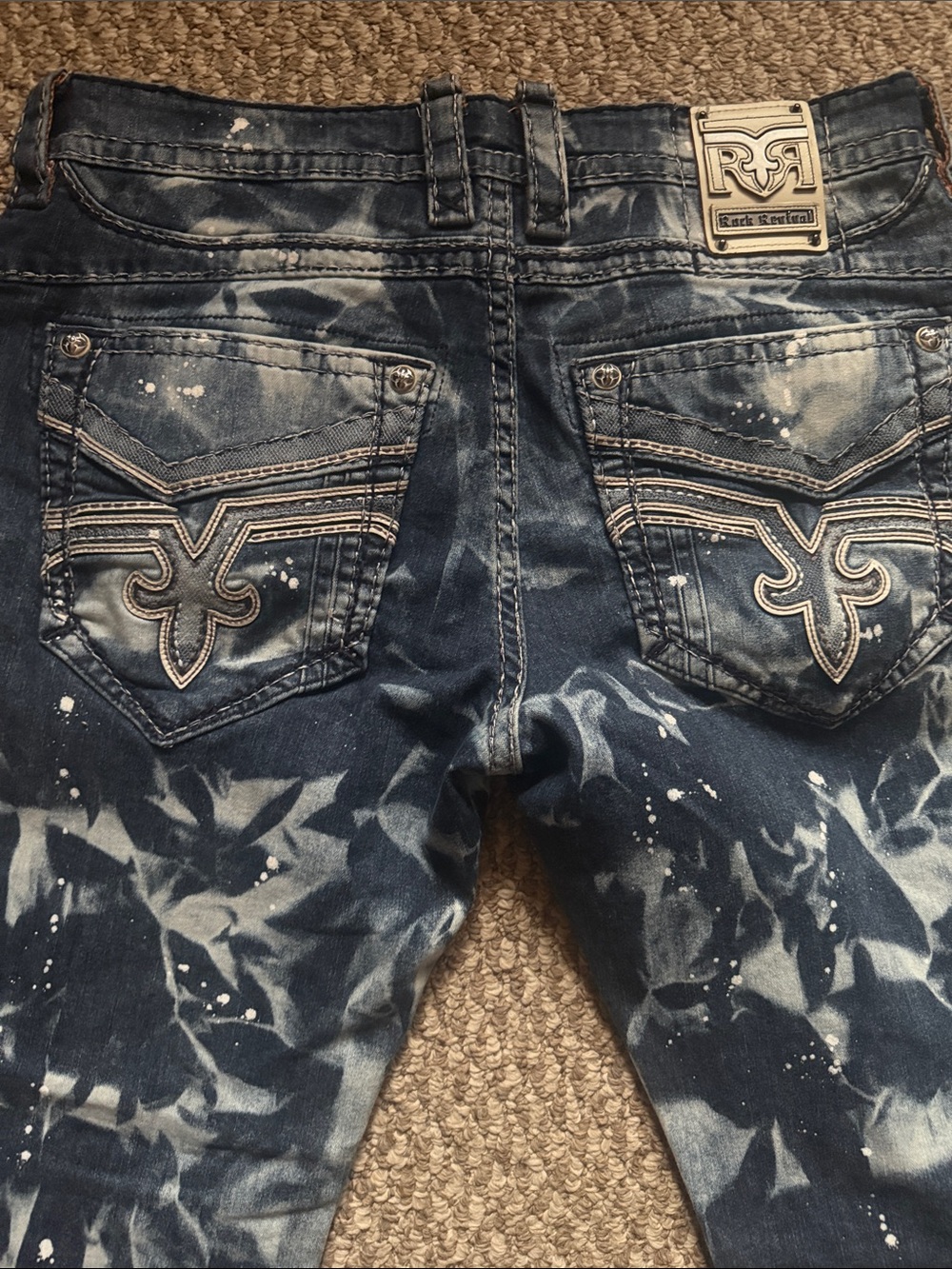 Rock Revival Men's Cael Alt Straight Jeans. Size: 36W/32.5L/18.5Inseem - Picture 8 of 11